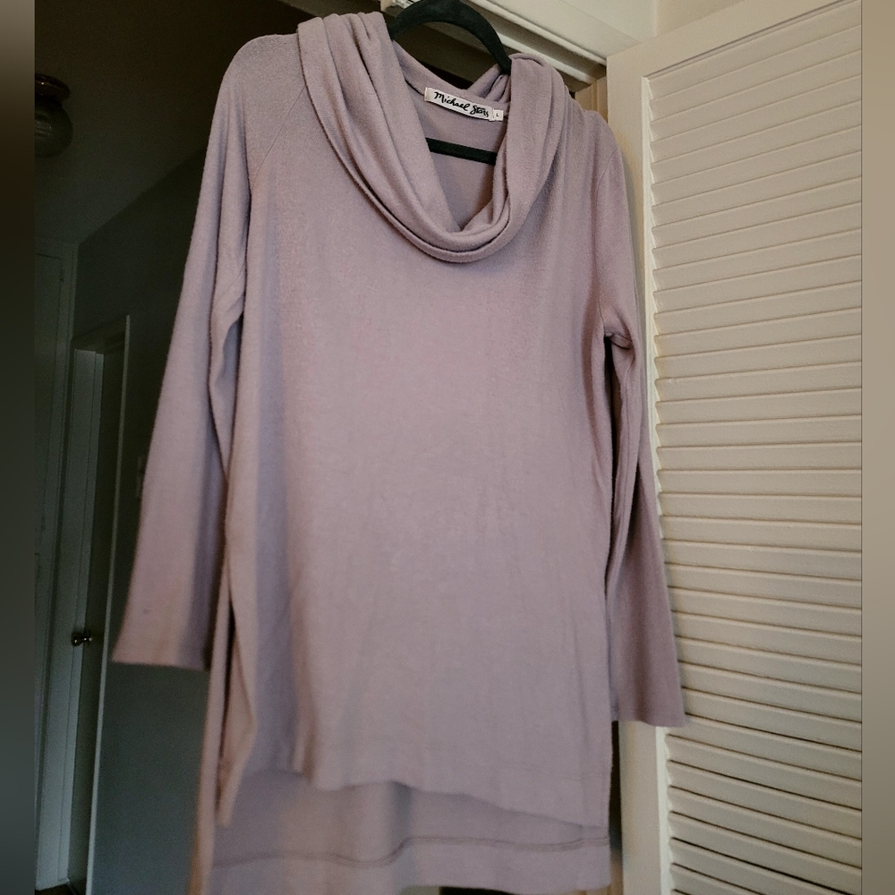 MICHAEL STARS | Off the shoulder/ Droopy Neck Long Sleeve Sweater
